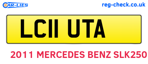 LC11UTA are the vehicle registration plates.