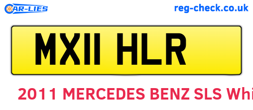 MX11HLR are the vehicle registration plates.