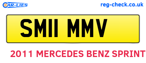 SM11MMV are the vehicle registration plates.
