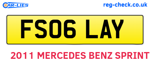 FS06LAY are the vehicle registration plates.