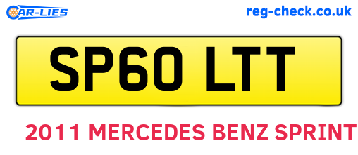 SP60LTT are the vehicle registration plates.