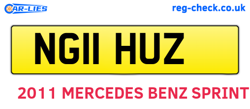 NG11HUZ are the vehicle registration plates.