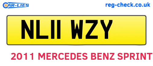 NL11WZY are the vehicle registration plates.