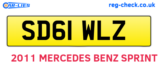 SD61WLZ are the vehicle registration plates.