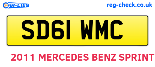 SD61WMC are the vehicle registration plates.