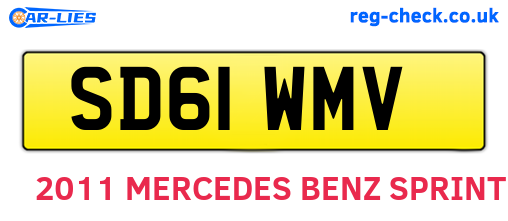 SD61WMV are the vehicle registration plates.