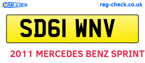 SD61WNV are the vehicle registration plates.