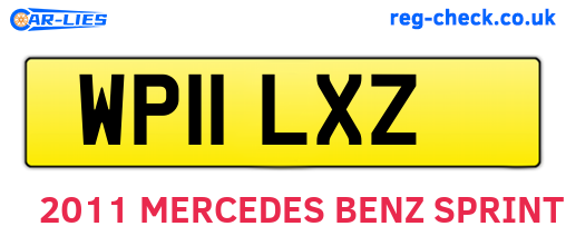 WP11LXZ are the vehicle registration plates.