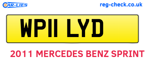 WP11LYD are the vehicle registration plates.