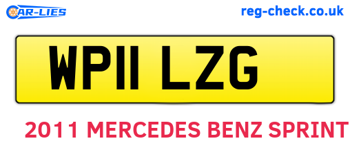 WP11LZG are the vehicle registration plates.