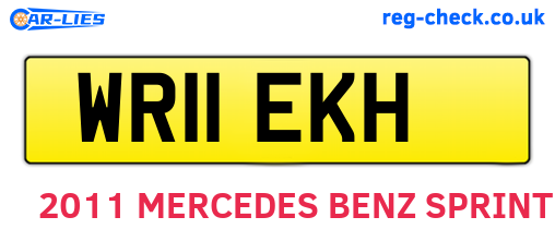 WR11EKH are the vehicle registration plates.