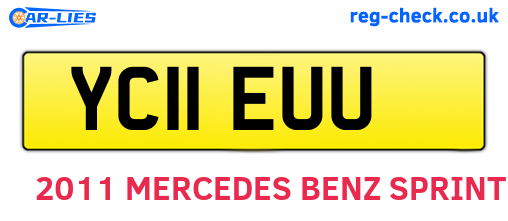 YC11EUU are the vehicle registration plates.