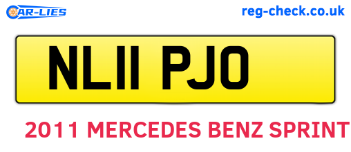 NL11PJO are the vehicle registration plates.