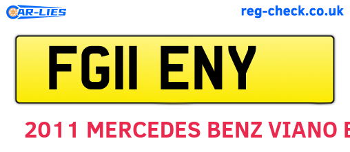 FG11ENY are the vehicle registration plates.
