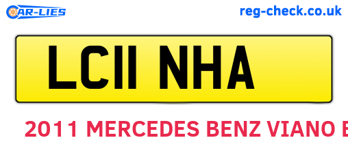 LC11NHA are the vehicle registration plates.