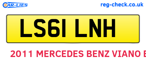 LS61LNH are the vehicle registration plates.