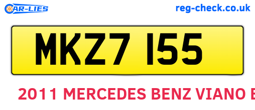 MKZ7155 are the vehicle registration plates.