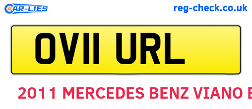 OV11URL are the vehicle registration plates.