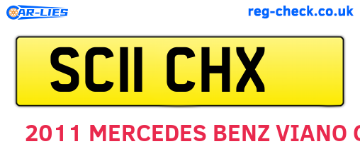 SC11CHX are the vehicle registration plates.
