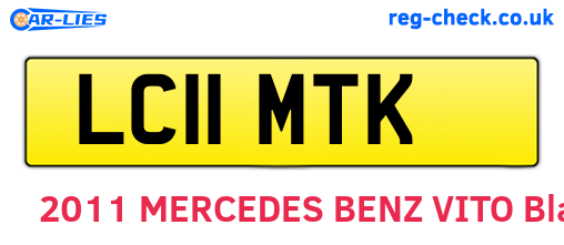 LC11MTK are the vehicle registration plates.