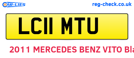 LC11MTU are the vehicle registration plates.
