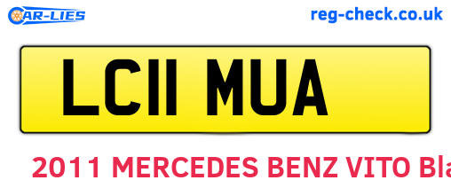 LC11MUA are the vehicle registration plates.