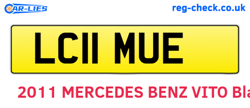 LC11MUE are the vehicle registration plates.