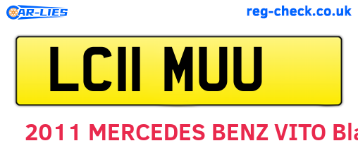 LC11MUU are the vehicle registration plates.