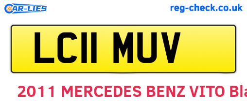 LC11MUV are the vehicle registration plates.
