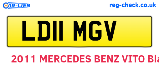 LD11MGV are the vehicle registration plates.