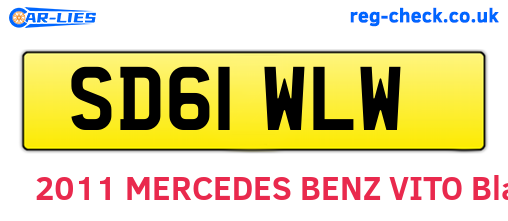 SD61WLW are the vehicle registration plates.