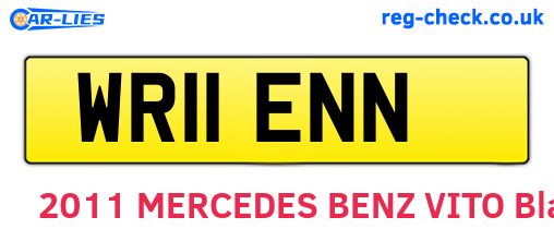 WR11ENN are the vehicle registration plates.