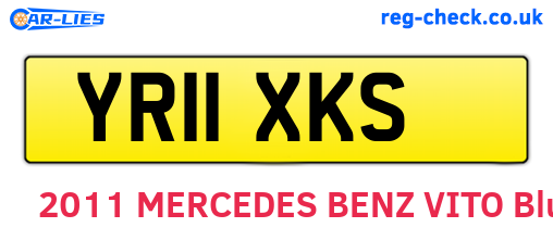 YR11XKS are the vehicle registration plates.
