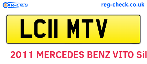 LC11MTV are the vehicle registration plates.