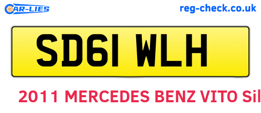SD61WLH are the vehicle registration plates.