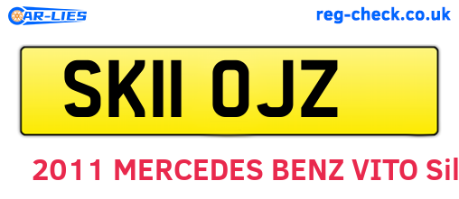 SK11OJZ are the vehicle registration plates.