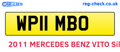 WP11MBO are the vehicle registration plates.