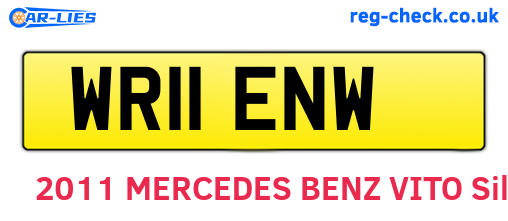 WR11ENW are the vehicle registration plates.