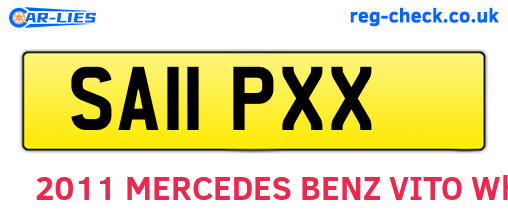 SA11PXX are the vehicle registration plates.