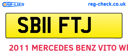 SB11FTJ are the vehicle registration plates.