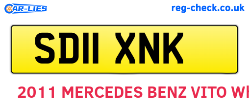 SD11XNK are the vehicle registration plates.