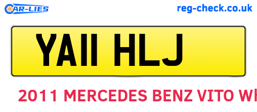YA11HLJ are the vehicle registration plates.