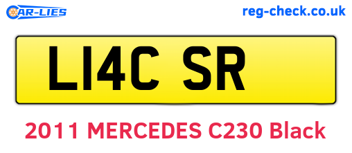 L14CSR are the vehicle registration plates.