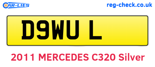 D9WUL are the vehicle registration plates.