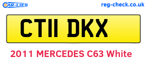 CT11DKX are the vehicle registration plates.