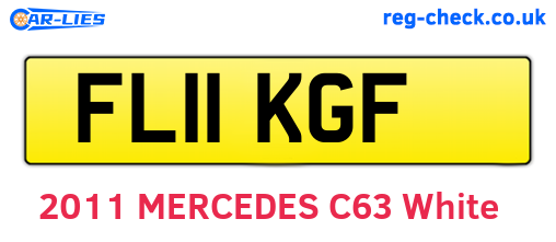 FL11KGF are the vehicle registration plates.