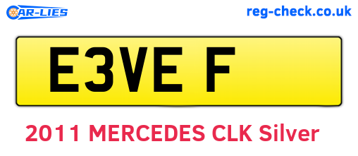 E3VEF are the vehicle registration plates.