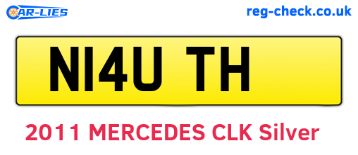 N14UTH are the vehicle registration plates.