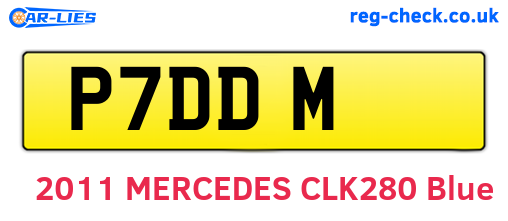 P7DDM are the vehicle registration plates.