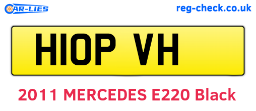 H10PVH are the vehicle registration plates.